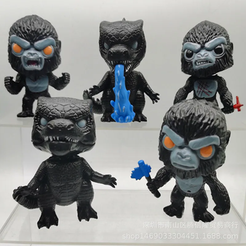 

Bandai 5 Godzilla Hands To Do The Q Version of Godzilla Vs. King Kong Hands Office Aberdeen Ornaments Boys Favorite Model Toys
