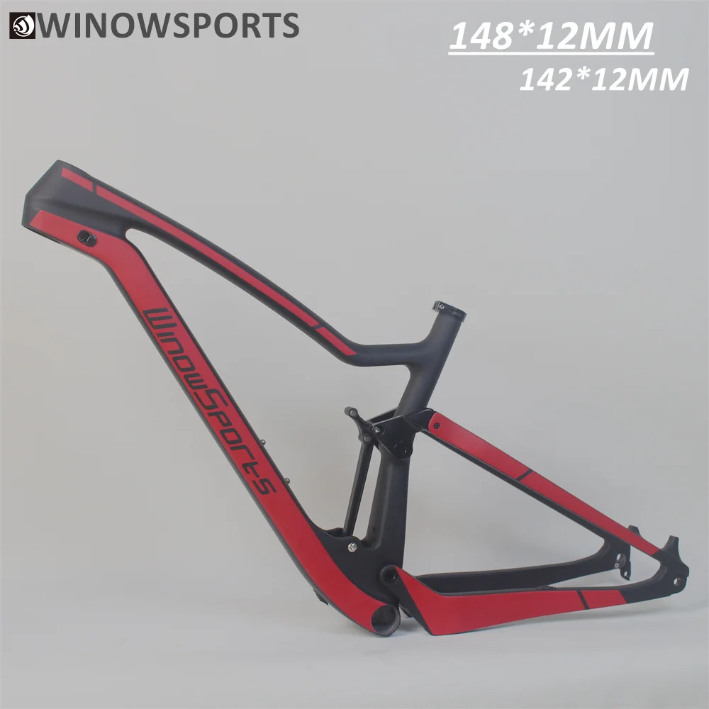 УГЛЕРОДНЫЙ горный велосипед XC 29er с полной подвеской Frameset 29 boost 148*12 мм MTB
