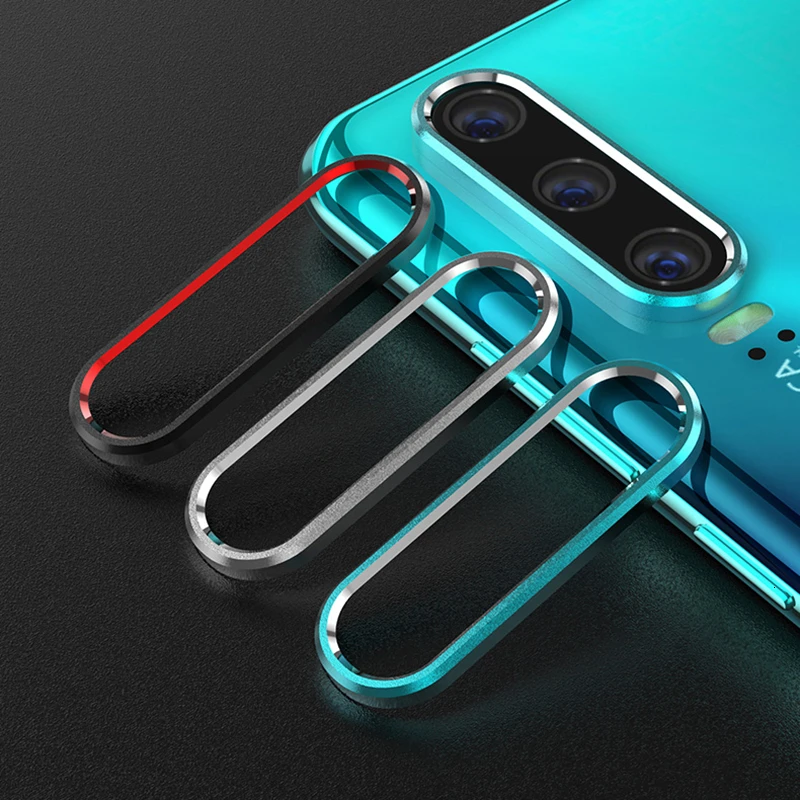 For Huawei P30 Pro P20 Mate 30 Metal Rear Lens Protective Ring + Tempered Glass Camera Lens Film For Honor 20 i Screen Protector images - 6