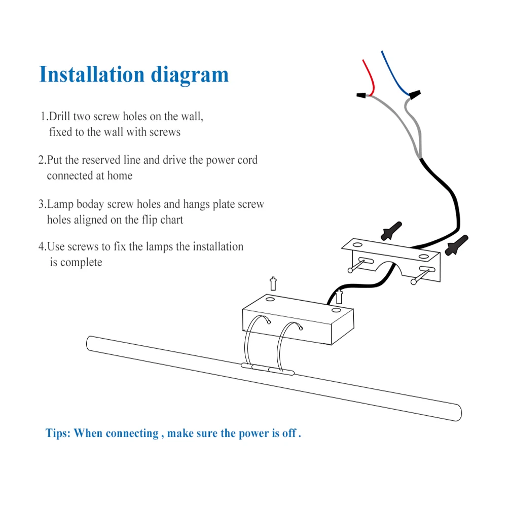 

LUCKYELD Led Wall Light Bathroom Mirror Vanity Light Fixtures 8W 12W AC220V 110V Led Wall Lamp Waterproof Sconce Silver Shell
