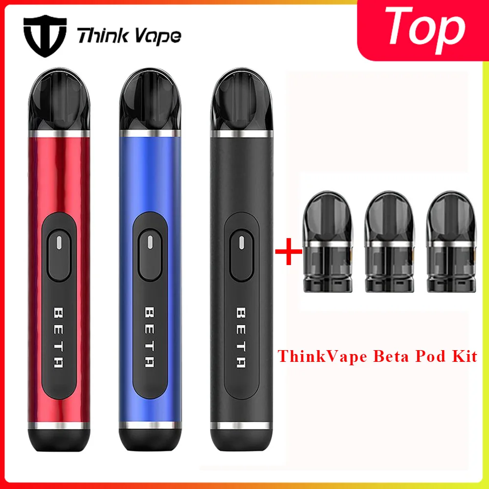 Beta pod vape Think Vape Pod Kit 380 мАч встроенный аккумулятор 1 2 мл многоразовый mini kit
