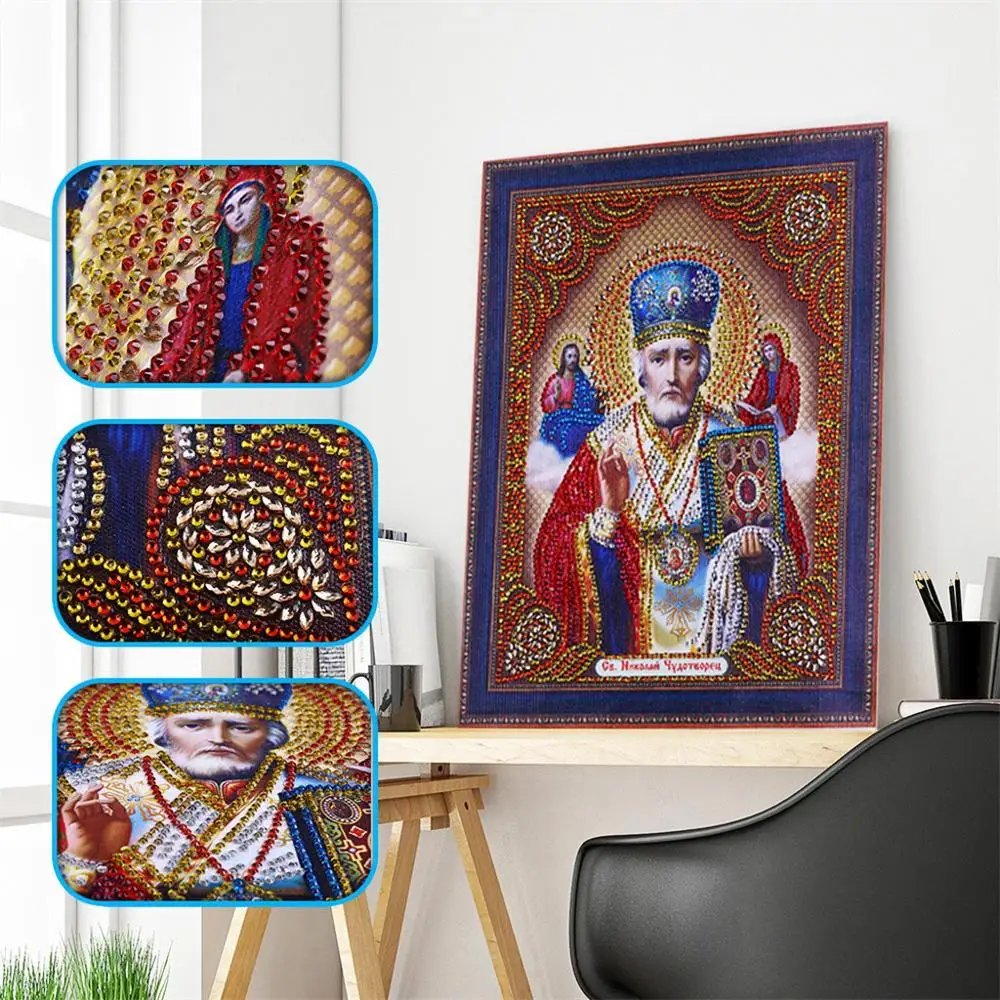 

Religious figure Shaped Diamond Painting DIY 5D Part Diamond Cross Stitch Kit Crystal Rhinestone Art
