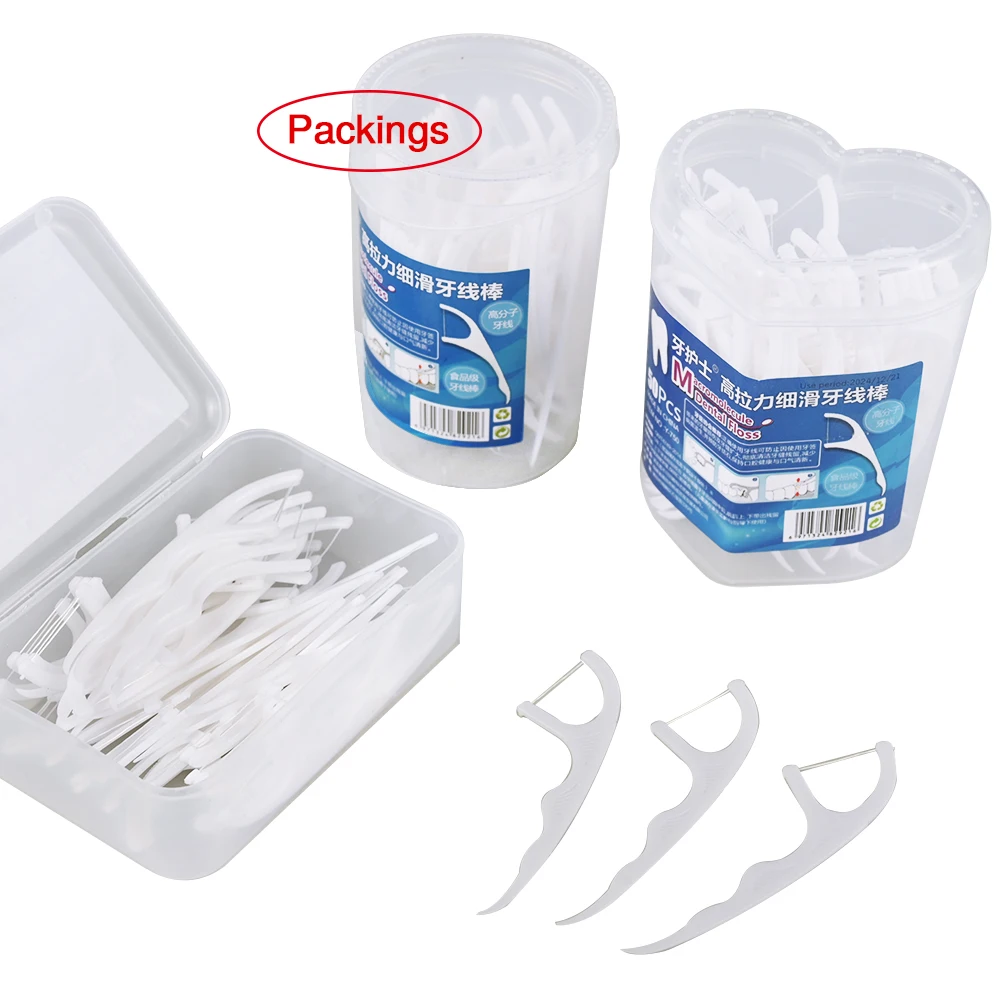 50 шт. одноразовые зубные палочки для чистки зубов|Держатель зубной нити| |