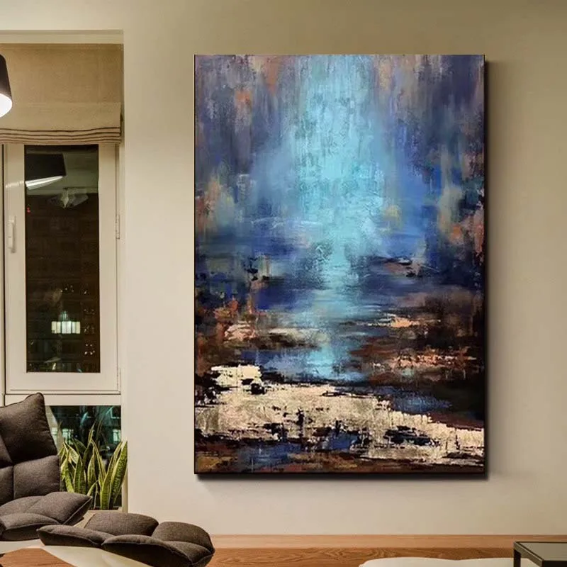 

Hand Painted Modern Impasto Abstract Wall Picture Oil Painting On Canvas Living Room Entrance Home Wall Decoration Drop Shipping