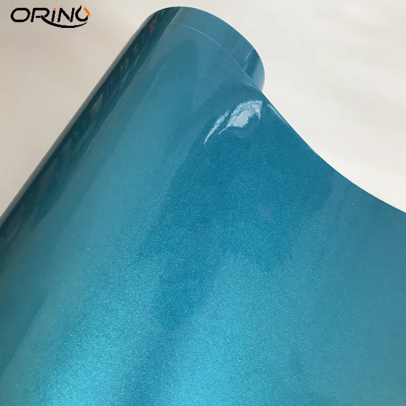 

Premium Blue High Glossy Diamond Vinyl Wrap Film with Air Free Bubbles DIY Styling Car Stickers Decals Wrapping