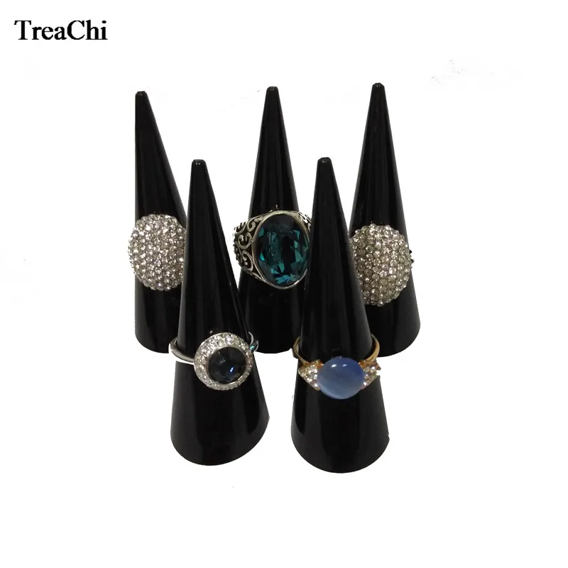 5pcs black Многоцветный чехол для ювелирных изделий макарон, круглые мини серьги, кольцо, ожерелье, коробка для хранения таблеток, аксессуары для дома, органайзер, коробка, подставка для колец - Цвет: 5pcs black