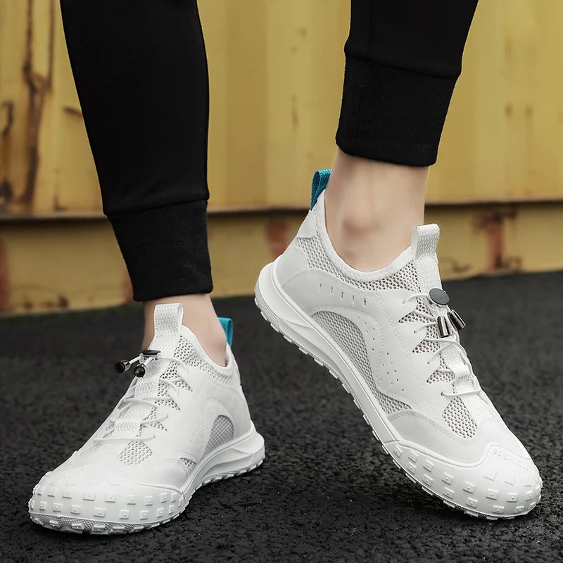 

2021 Summer Men's Shoes Hollow Comfortable Breathable Casual Sneakers Outdoor Sports Running Shoe Male Fashion Trendy Footwear