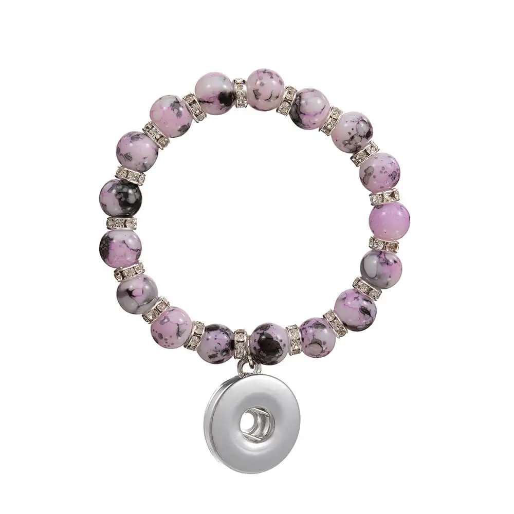 Стразы бусины стеклянные 18 мм оснастки браслет с кнопками для маленькой девочки