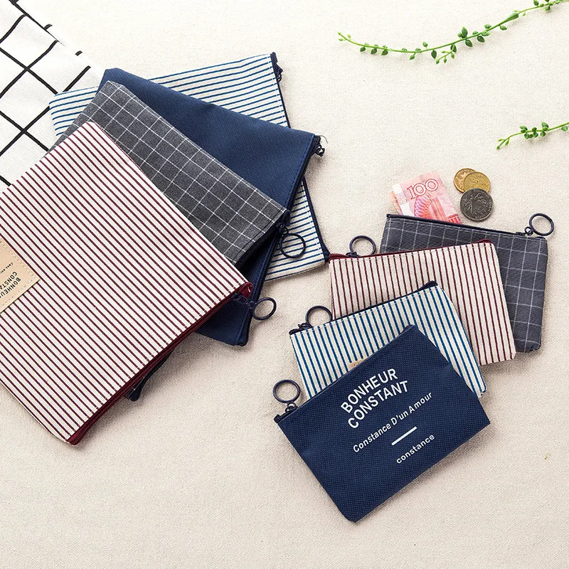 Маленькая парусиновая Сумочка для хранения гигиенических прокладок на застежке