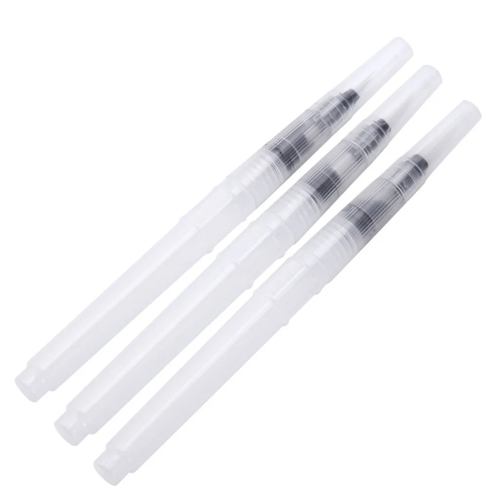 

3-Piece Water Coloring Brush Pen Set for Watercolor Painting Water Soluble Pencils Brush Pens Markers Colors or Powdered