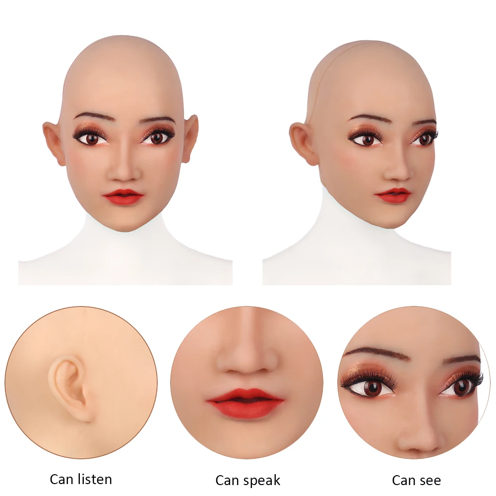 Мягкая силиконовая маска для женскую одежду Косплэй Эльза женский манекен