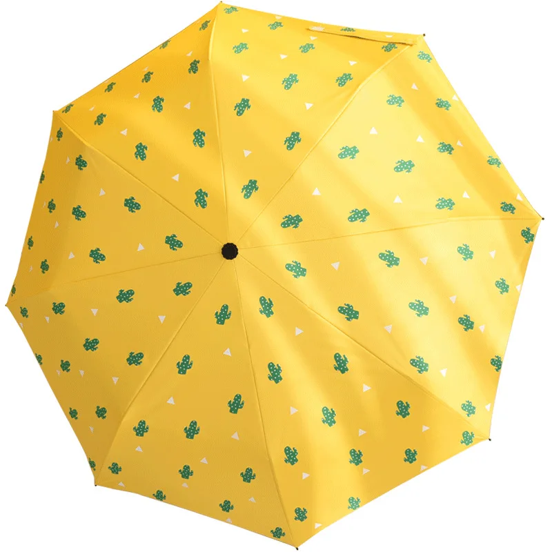 

Полностью автоматический Симпатичный мини зонт, удобный тканевый Зонт с защитой от солнца и УФ-лучей, складной женский зонт