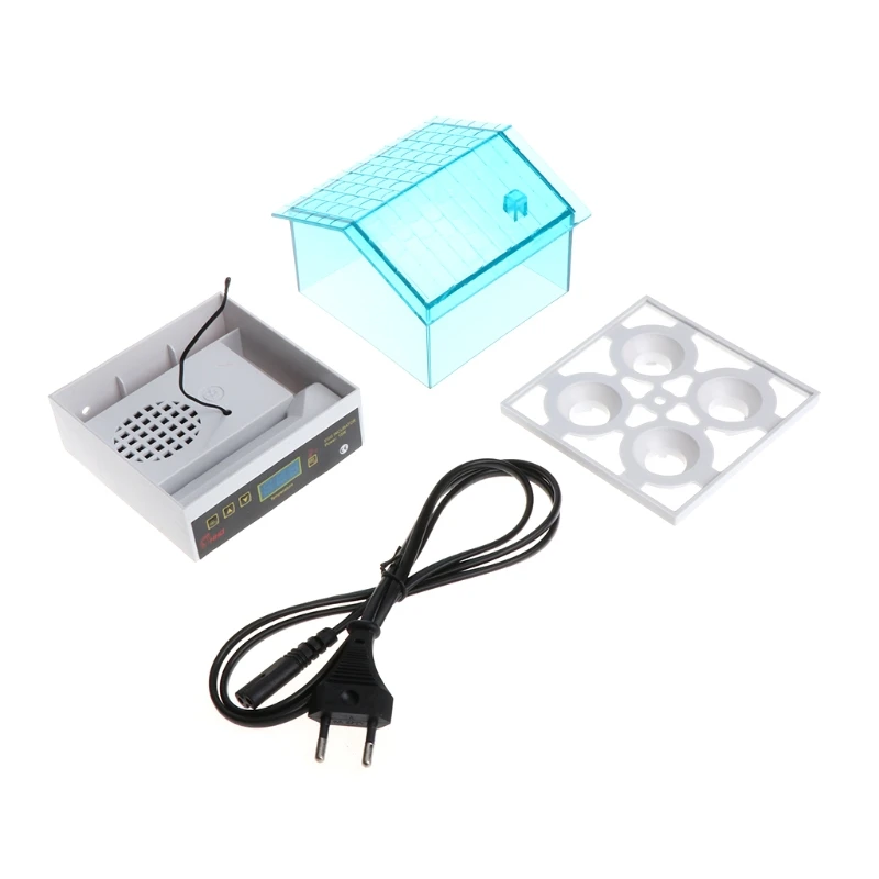 

Unique Automatic 4EggsTurning Incubator Chicken Hatcher Temperature Control New