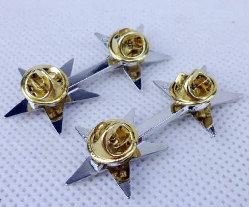 PAIR OF WW2 US ARMY OFFICER 2 STAR MAJOR GENERAL RANK BADGES UNIFORM PIN shop5605101 | Спорт и развлечения