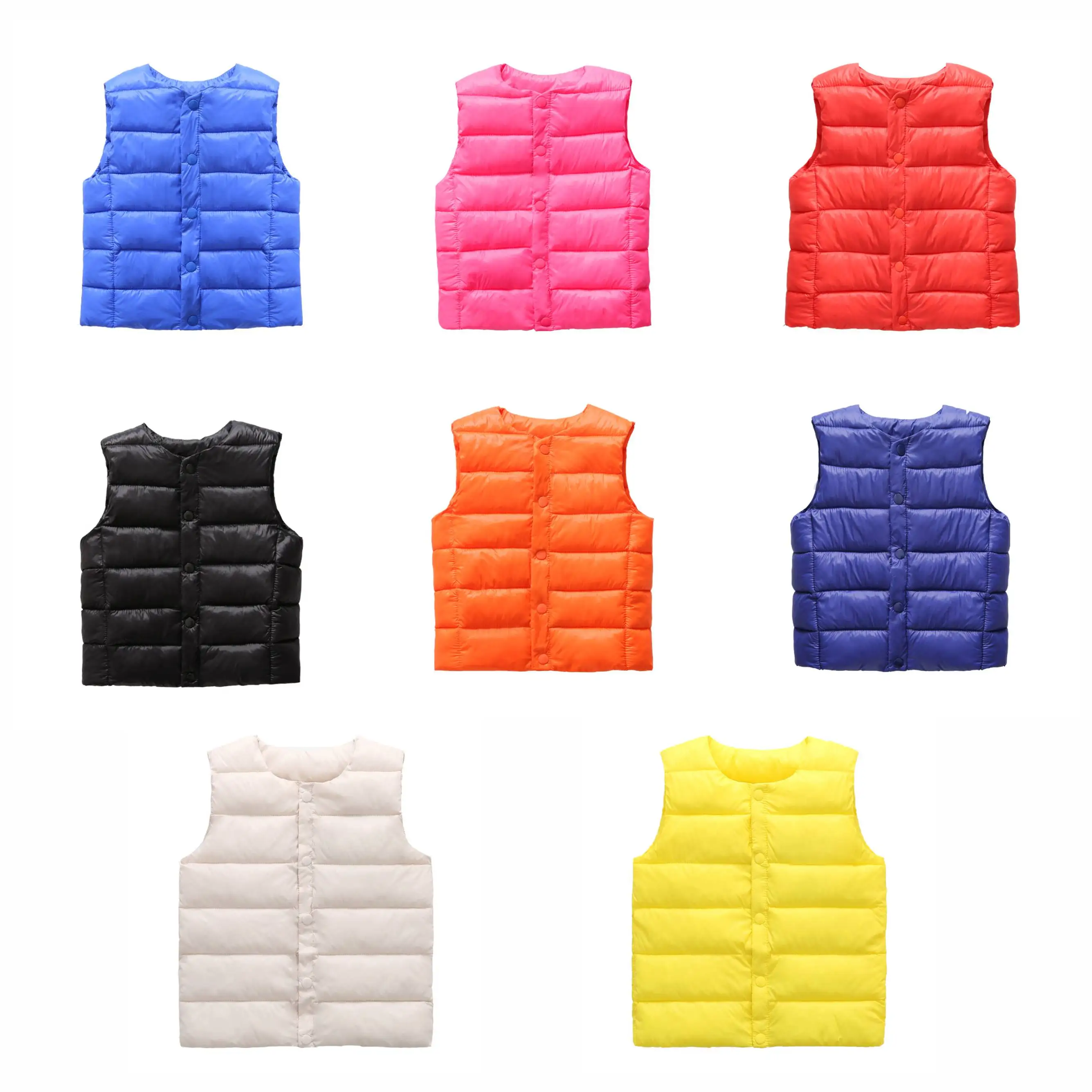 Осень-зима 2020 детские теплые куртки без рукавов Детский Теплый жилет для девочек