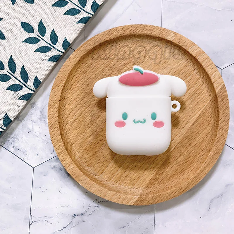 Whitepudding Kingqiu чехол для наушников, чехол для наушников Apple Airpods, чехол для зарядки, 3D мультяшный цветной милый Дисней, коробка для наушников, чехол для Airpod - Цвет: Whitepudding