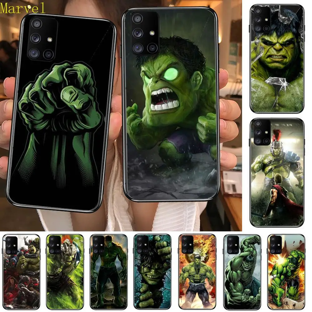 

Marvel Heroes Invincible Hulk Phone Case Hull For Samsung Galaxy A 50 51 20 71 70 40 30 10 80 E 5G S Black Shell Art Cell Cove
