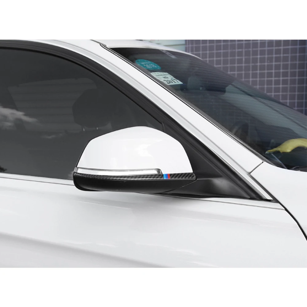 2 шт. наклейки из углеродного волокна для зеркала заднего вида BMW|Зеркала и крышки|