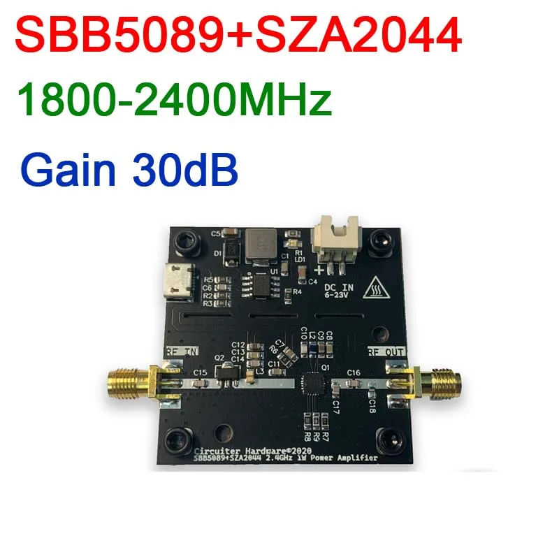Усилитель мощности SBB5089 + SZA2044 700 МГц ~ 2400 1 Вт 30 дБ постоянный ток 8-23 в для 2 4 ГГц Wi-Fi