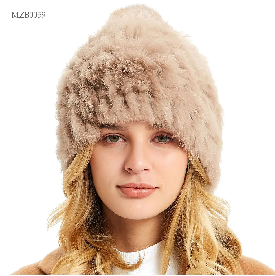 Меховая шапка женская зимняя теплая пушистая плюшевая меховая шапочка Женская пушистая теплая шапка