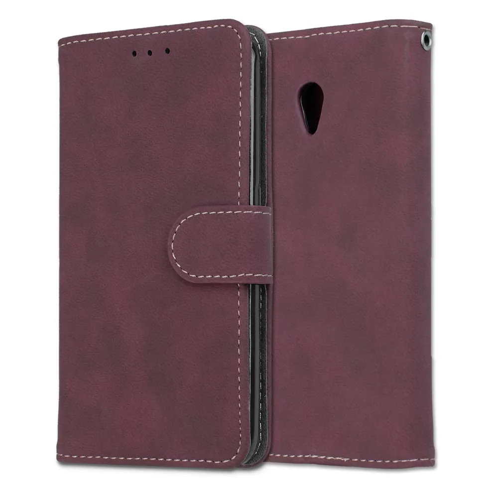 Матовый чехол-кошелек для ZTE Blade V7 чехол-подставка с 3 картами флип-чехол V8 кожаный