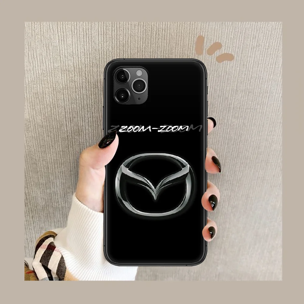 

Mazde Sports car Phone Case Cover Hull For iphone 5 5s se 2020 6 6s 7 8 12 mini plus X XS XR 11 PRO MAX black Back Silicone