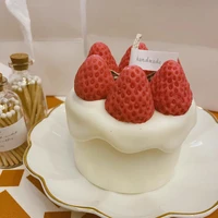 diy strawberry candle silicone mold fruit shape candle soap making mould handmade hobby stay at home
