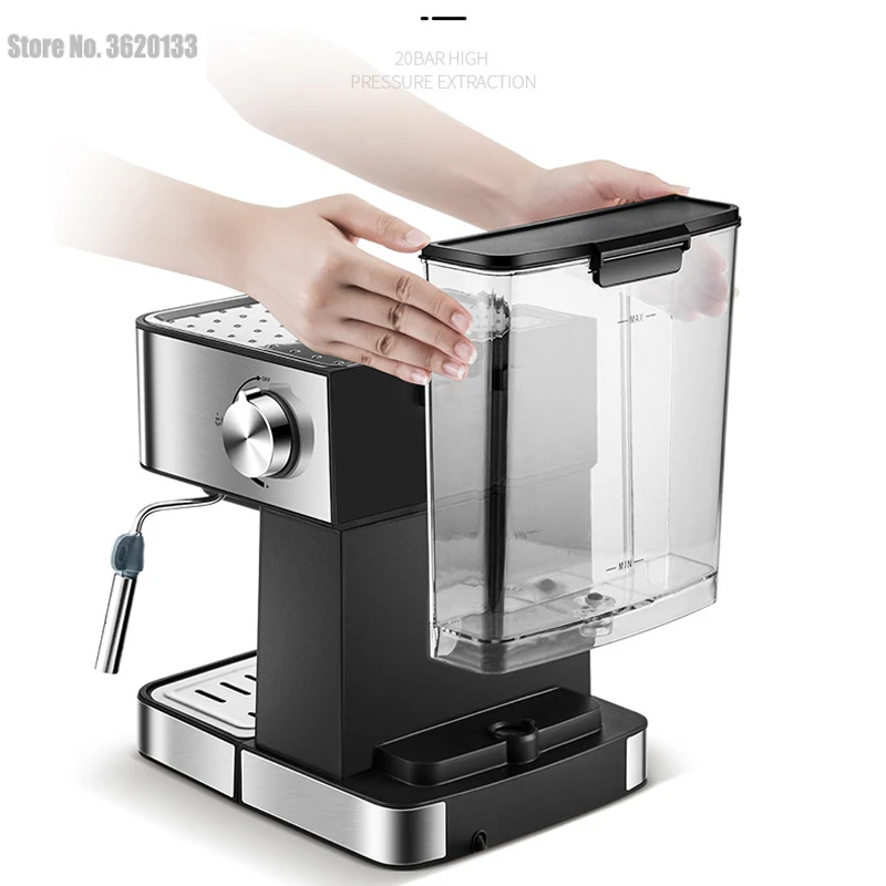 Household Espresso Machine 20bar Coffee Maker Semi Automatic Cappuccino 220V Italian Steam Type Milk Frother Touch Panel | Бытовая