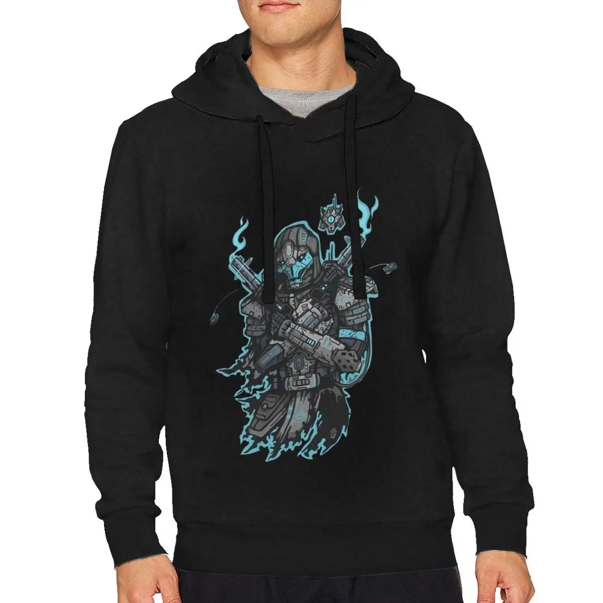 ADAMJORDAN Destiny Cayde 6 Spicy Ra мужская хлопковая рубашка с длинным рукавом белая Мужская
