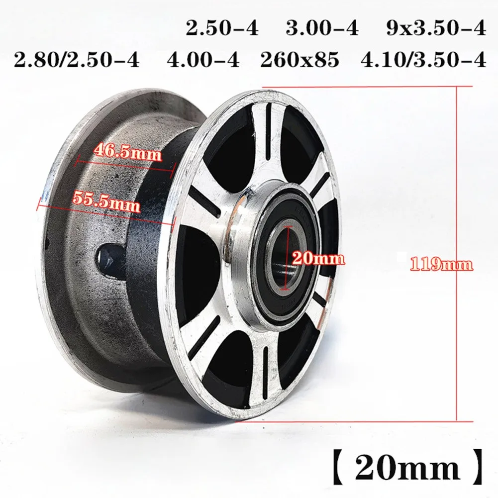 

4 Inch 2.80/2.50-4 Aluminum Alloy Wheel Rim 575g For Mini Moto ATV Electric Scooter For 2.50-4 3.00-4 2.80/2.50-4 Size Tire