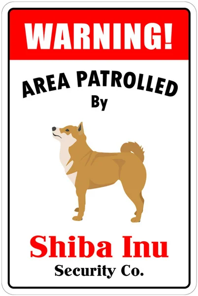 

Patrolled By Shiba Inu Tin Sign art wall decoration,vintage aluminum retro metal sig