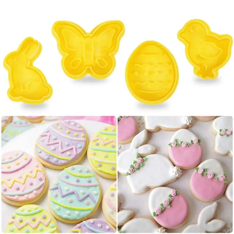 

1 set of mold baking tools party cake DIY supplies food grade plastic biscuit mold animal biscuit cutter