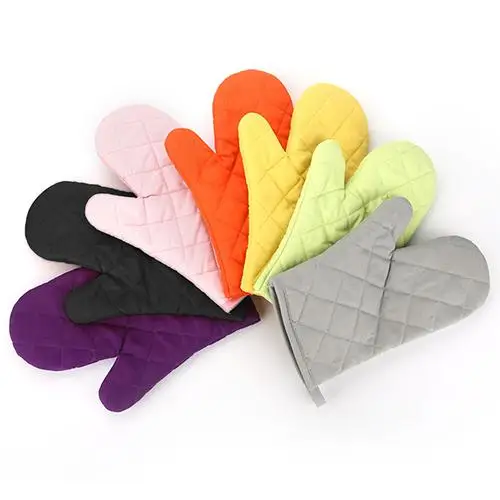 

Cotton Oven Mitt Heat Proof Resistant Protector Kitchen Cooking Pot Holder Glove