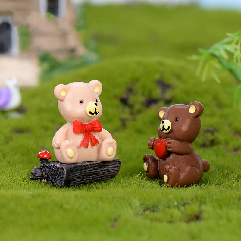 Сказочный домик для сада Миньоны заботливый медведь украшение дома аксессуары