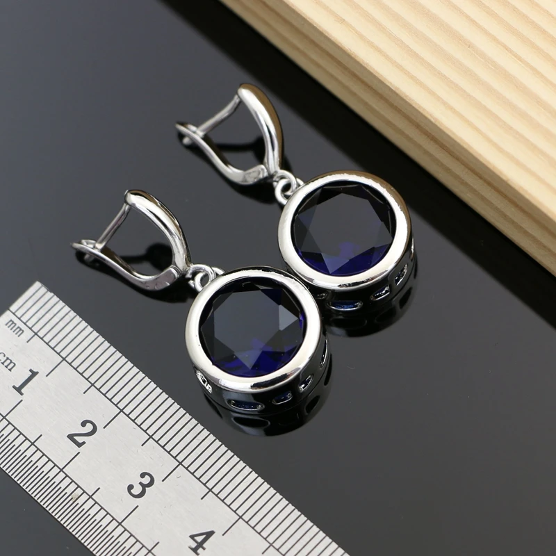 Женский комплект из колье серёг и браслета серебра 925 пробы |