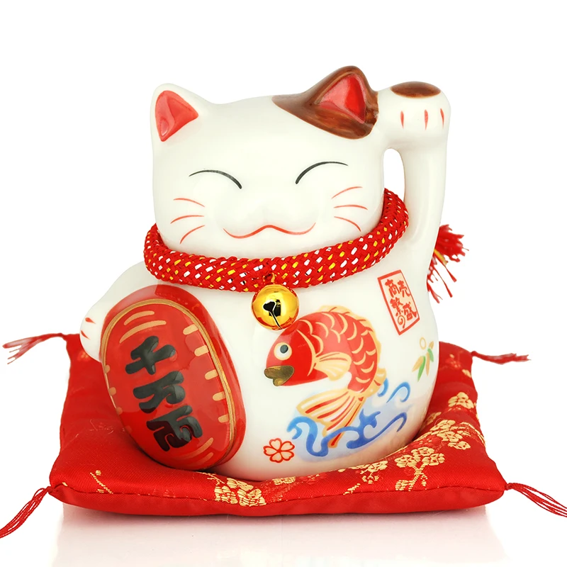 

2020 New Lucky Cat Medium Ceramic Decoration Piggy Bank Store Opens Feng Shui Decoration Desk Home Creative Gift Home Decoration