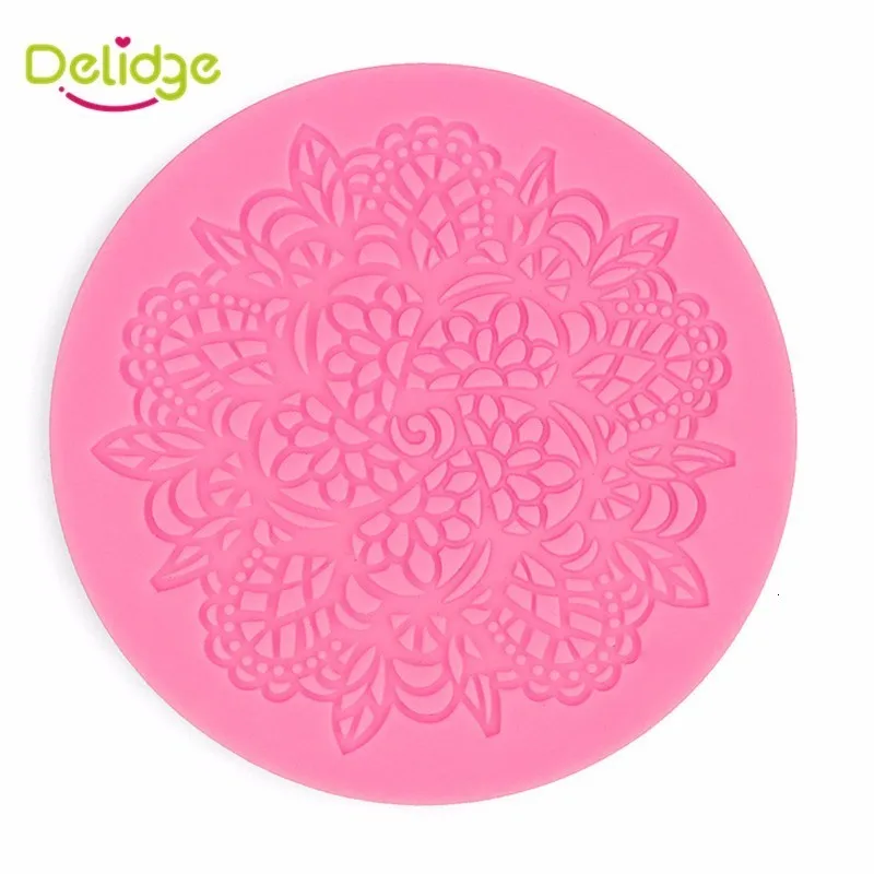 Delidge 1 шт. цветок Форма силиконовый шнурок мат 3D Fondant(сахарная) прессформы торта украшения выпечки формы "сделай сам" Сахарный кухонные формы аксессуары