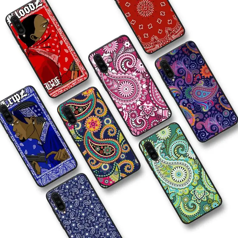 

Bloodz&Cripz Gang bandana pattern Phone Case For Xiaomi mi 9 mi8 F1 9SE 10lite note 10lite Mi 8lite Coque for xiaomi mi 5x