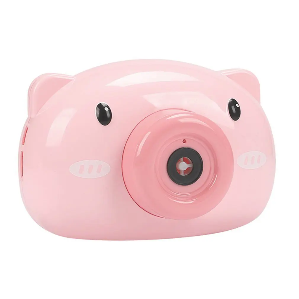 

2020 Cute Cartoon Pig Camera Kids Baby Bubble Machine Outdoor Automatic Bubble Maker Gift For Girlfriend Bath Toy For Children
