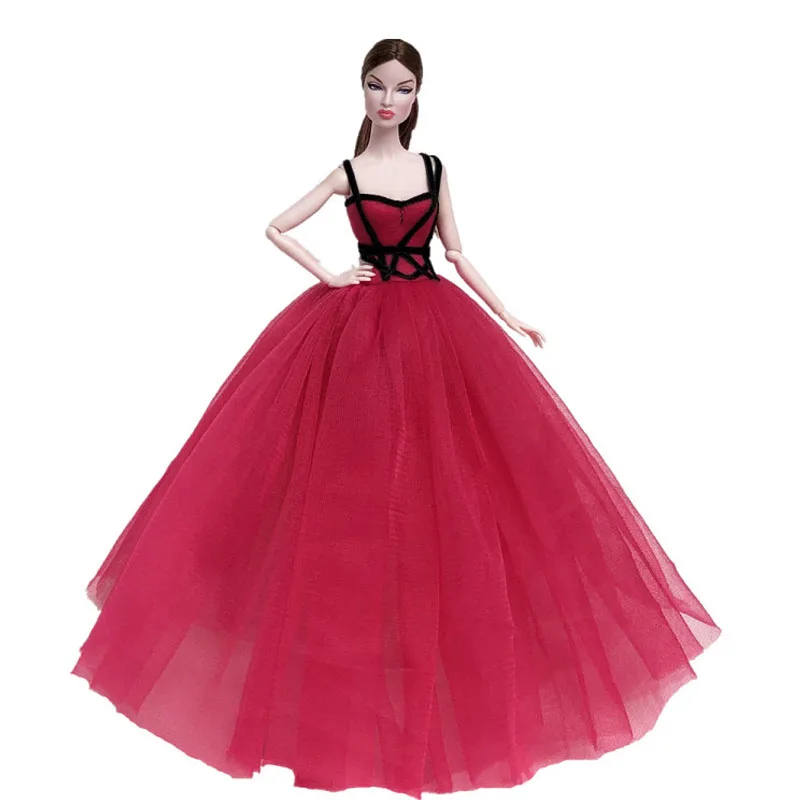 dress9 Белое модное свадебное платье для куклы Барби большие Вечерние платья Бальные Vestidoes наряды кукла 1/6 аксессуары - Цвет: dress9
