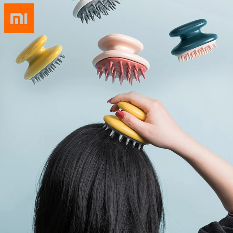 Силиконовая расческа Xiaomi Jordan & Judy для мытья волос Массажная щетка тела кожи