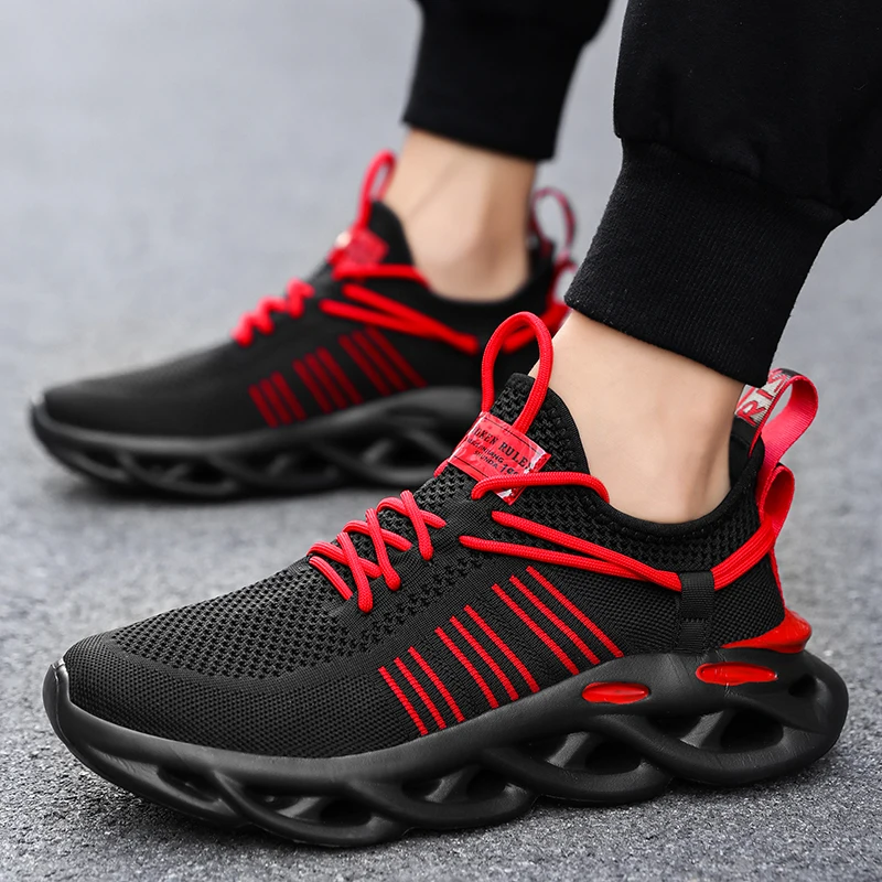 

Men's Casual Shoes Light Sneaker White Large Size Outdoor Breathable Mesh Fashion Sports Black Popular Style Running Man Shoe