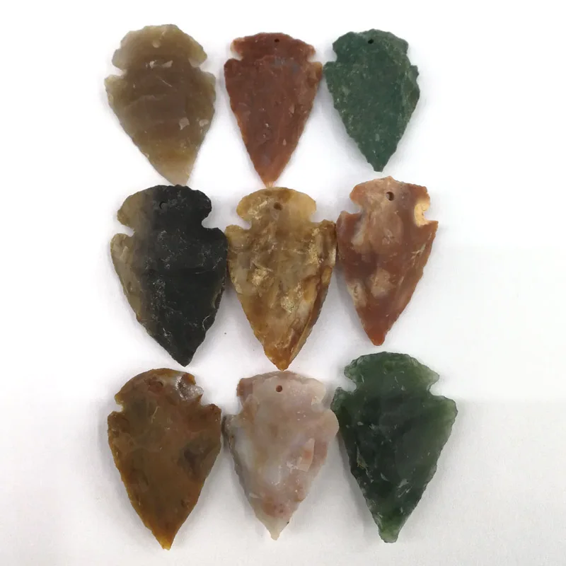 Модные необработанные драгоценные камни индийский агат Очаровательное ожерелье