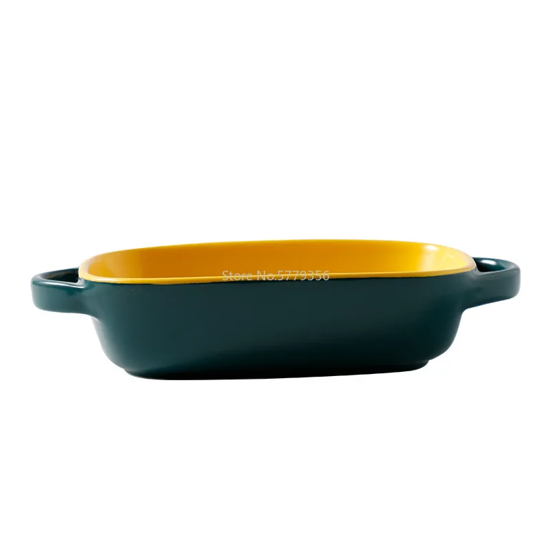 Креативная рисовая тарелка с запеченным сыром скандинавская керамическая