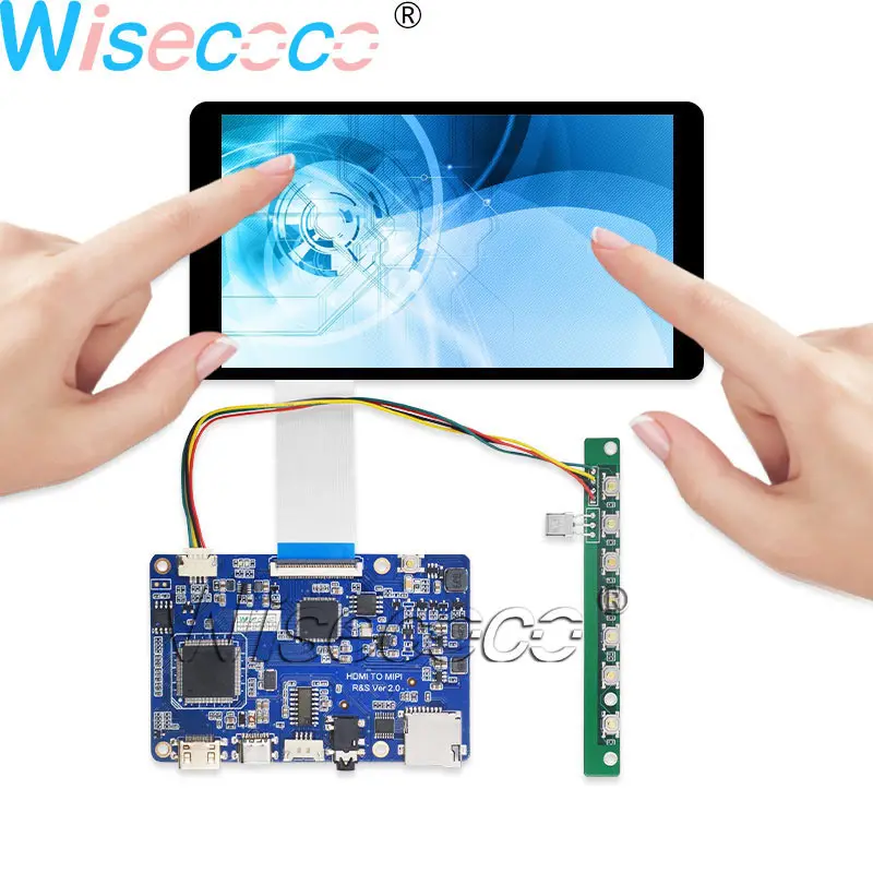 Wisecoco 5 дюймов 1080P FHD ЖК экран IPS дисплей мульти сенсорный сенсор с MIPI Type C SD плата