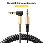 Аудиокабель 3,5 мм, пружинный кабель для наушников smart fortwo, renault clio 2, seat leon fr, renault clio 4, passat b7, toyota