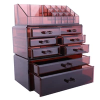 makeup organizers box lipstick box nail polish display stand holder clear cosmetics rack jewelry box