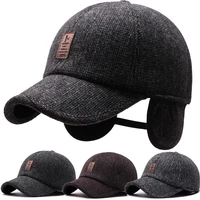 warm wool winter hats for men ear cap sport golf baseball caps snapback women casquette dad caps gorras earflaps hats