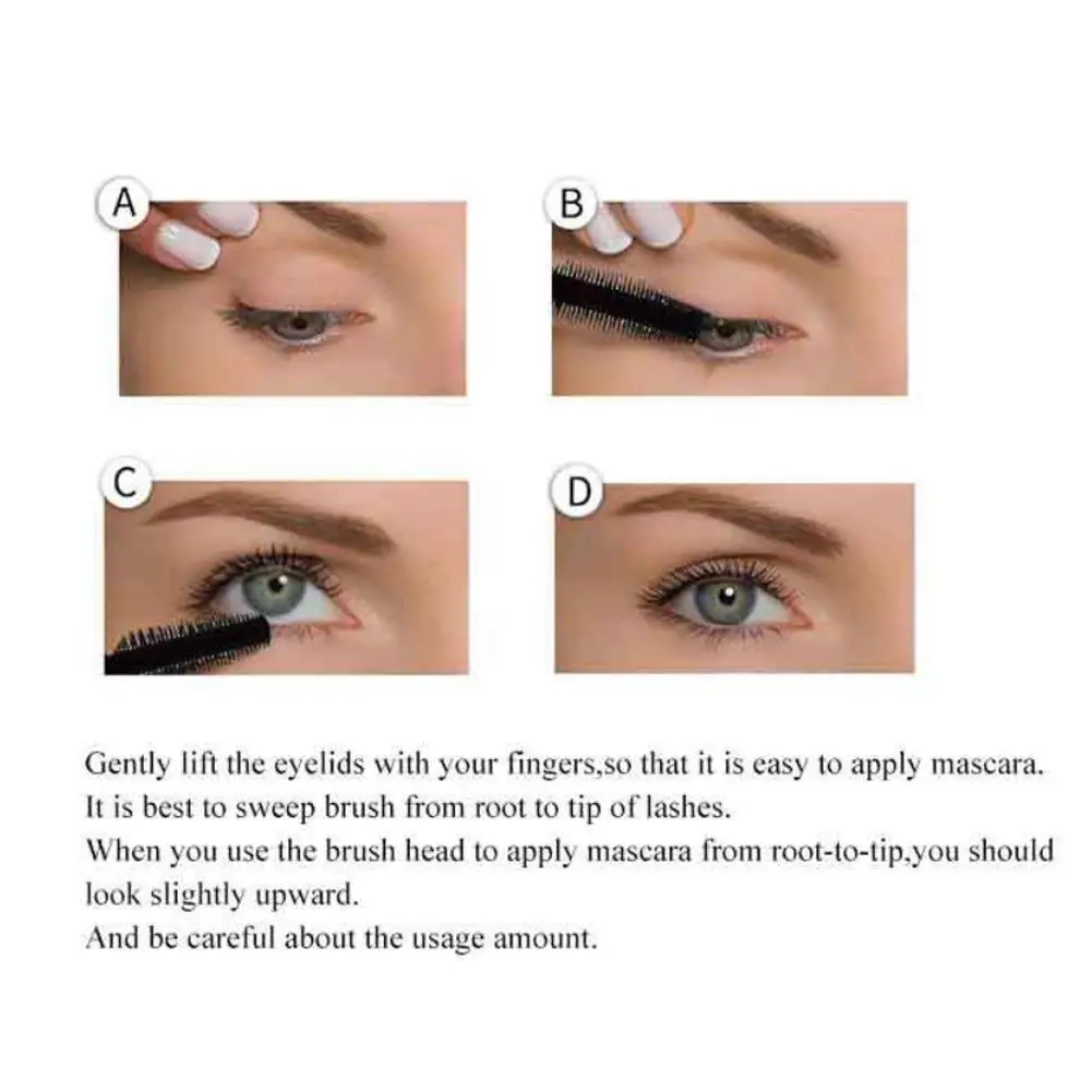 

4D Silk Fiber Lash Mascara Makeup Black Waterproof Mascara Eyelashes Long-lasting Fading Lengthening Thick False No Anti-sw Y0H3