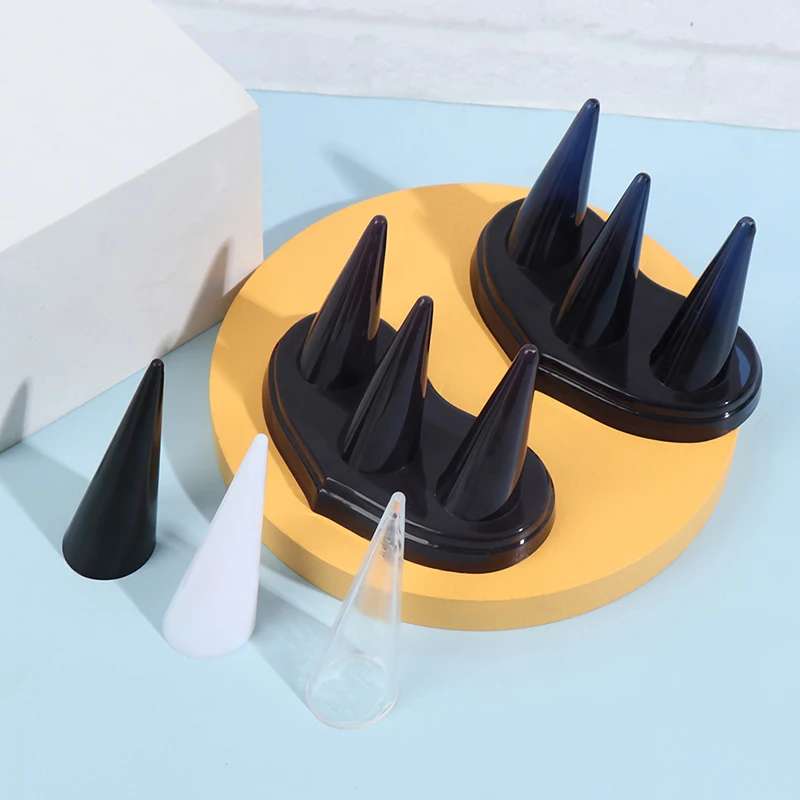 

Three Fingers Ring Frame Plastic Pair Ring Display Frame Ring Finger Display Rack Jewelry Rack